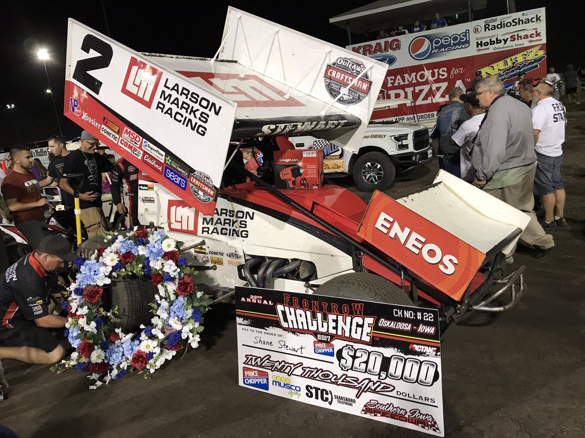 dirtclassic's tweet photo. .@shanestewart_2 #parkedit at Osky! #dcfrc #dirtclassic https://t.co/dnAyFX4Vro