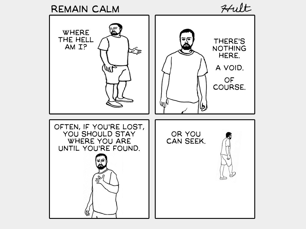 RemainCalmComic's tweet image. Remain Calm #1. Choices. #comics #webcomics #cartoons #start