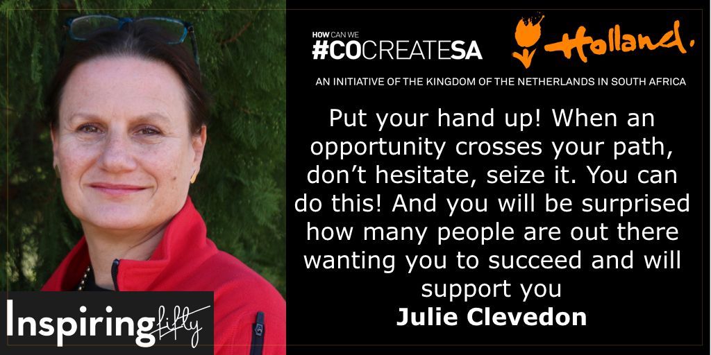 Congratulations <a href="/JulieClever/">Julie Cleverdon</a>! You are #InspiringFiftySA! <a href="/ScienceCentreCT/">CTScienceCentre</a>