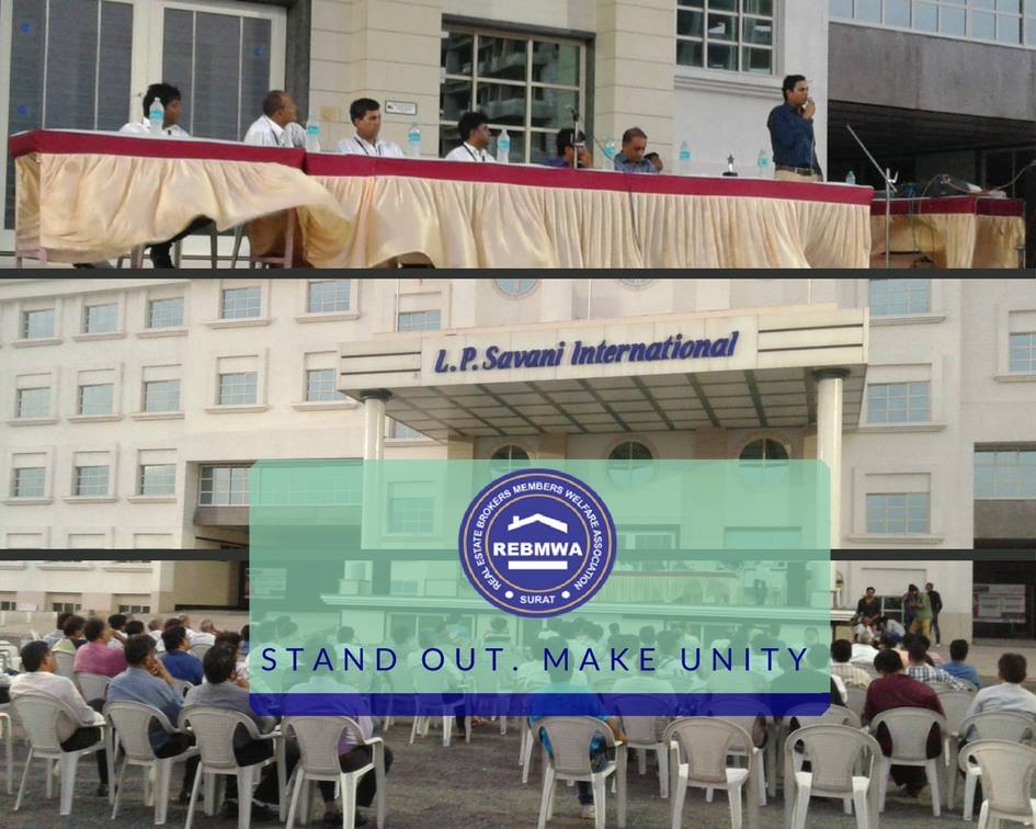 Let's Stand Out And Make A Unity. #brokers #realestate #surat #rebmwa
