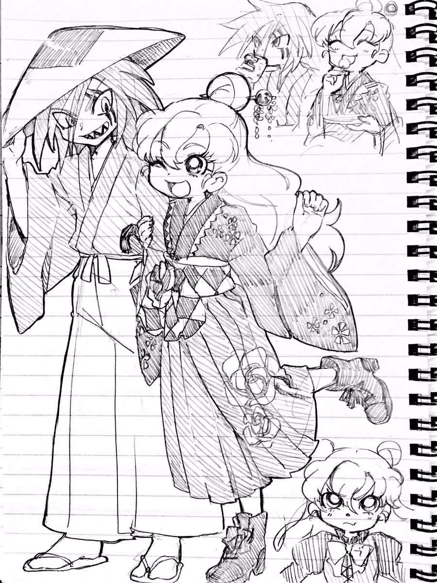 双子らくがき 
