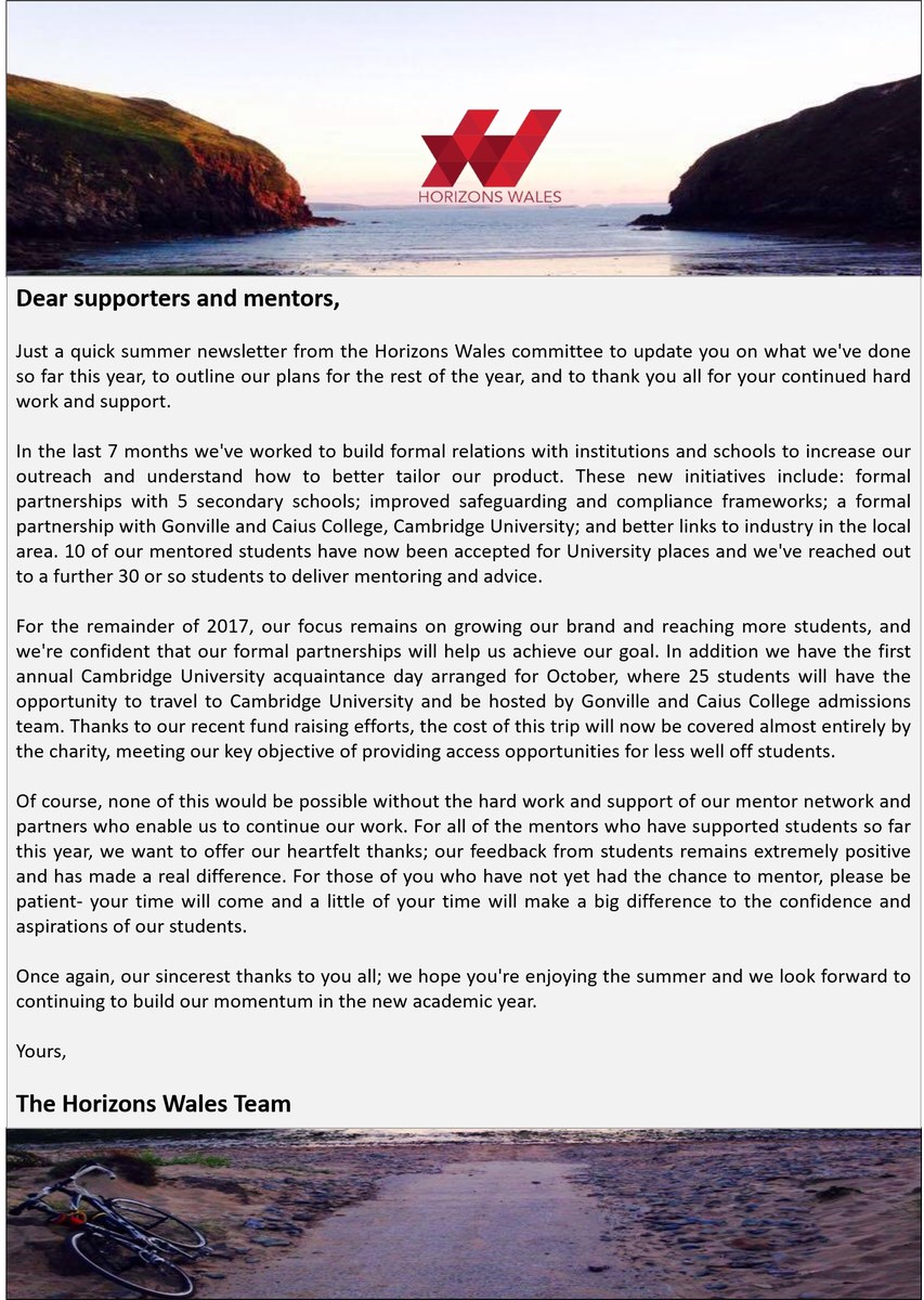 HorizonsWales's tweet photo. Mentors &amp; Followers - Here's our summer newsletter to say a big thank you &amp; keep you up to date #Pembrokeshire #charitytuesday #pembs #Wales https://t.co/X87O94Kwu0