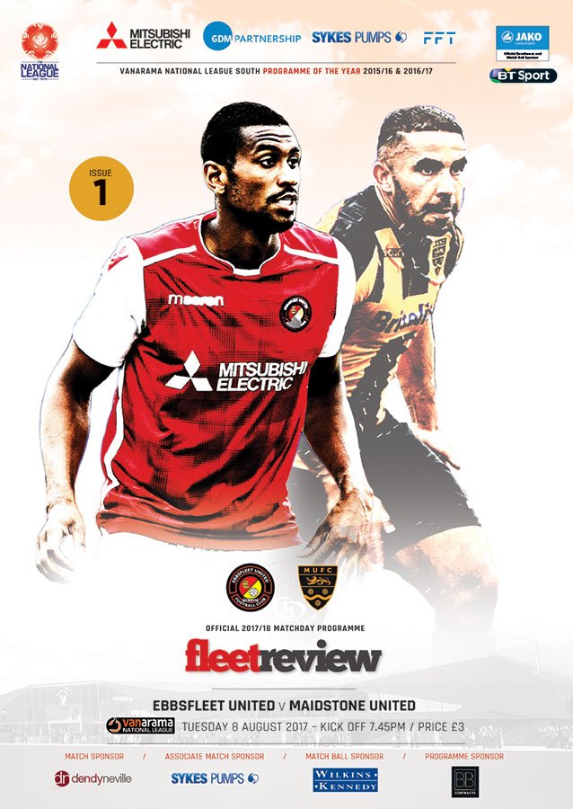 New signing Danny Mills kicks things off on the programme cover for another round of FleetReview this season. #EUFCvMUFC kicks off at 7.45pm