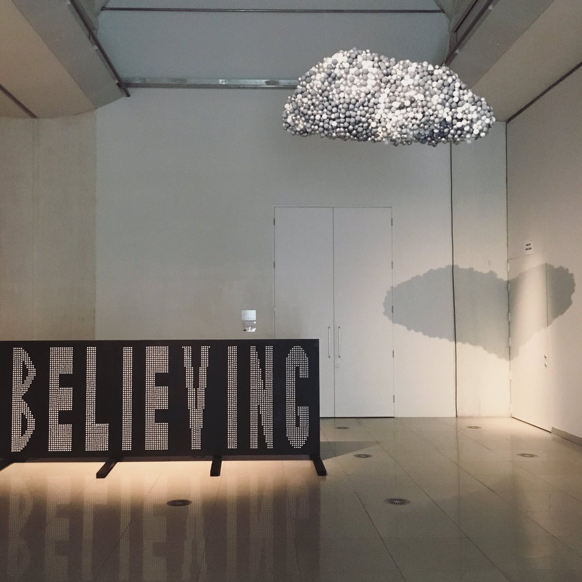 We love this heart ❤️ shaped shadow created by the Silver Lining cloud produced by @ArtWorksSheff members Jason, Mark and Matthew!