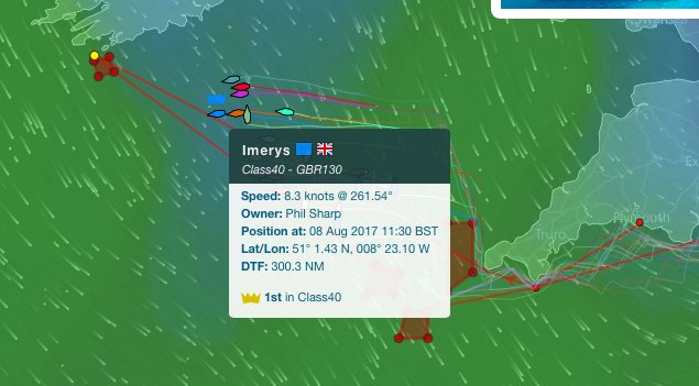 SailorsRaces's tweet photo. #rolexfastnet2017 Mi-course pour le leader #Class40 Imerys (130). Parmi le groupe de tête @OmanSail (139) premier à remettre cap au nord. https://t.co/UtKCxidq3h