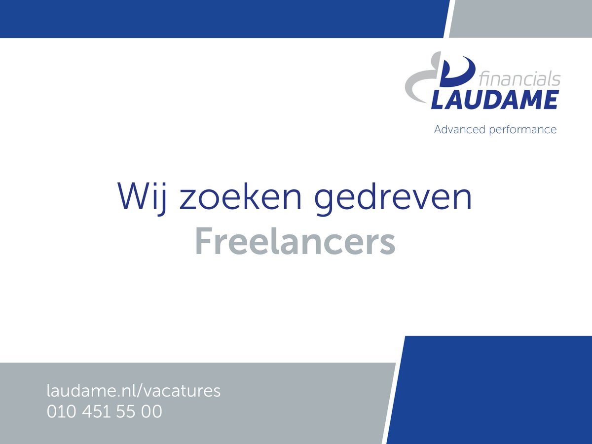 Ben jij op zoek naar mooie opdrachten? Wij zoeken freelancers! laudame.nl/vacatures/vaca…