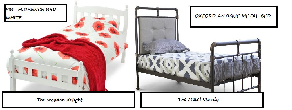 #WoodVsMetal- Take a look and let us know your pick- #Dreamwarehouse! dreamwarehouse.co.uk #WoodenBed #MetalBed #StylishBed #Durability