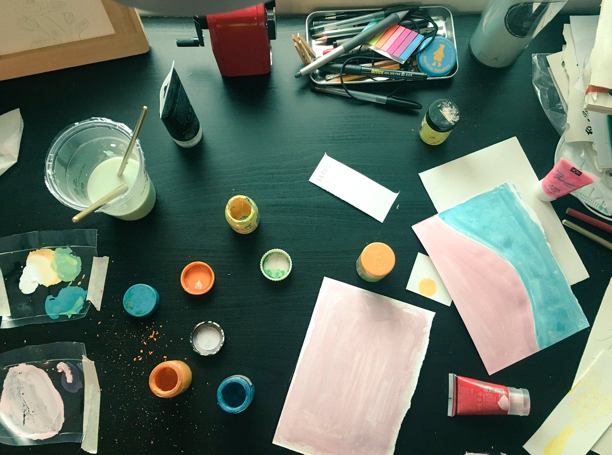 WeidaLin's tweet image. Trying to create something.
#painting #illustration #illustrator #pink #work #color