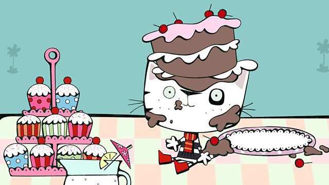 CBeebiesHQ's tweet photo. Happy #internationalcatday Wussywat The Clumsy Cat! 

Giz us a fairy cake! 🍰 https://t.co/kbl4FJBuJ6