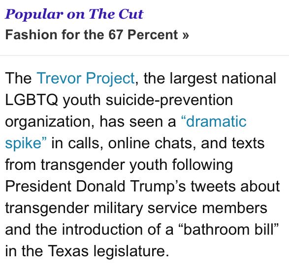 howdidyoureact's tweet image. @OurVoicesMD @baltimoresun @FoxNews @VP @PhRMA 
@POTUS #Tweets &amp;amp;
#LGBTQYouth Want 2 #KillThemselves
#howdidyoureact
thecut.com/2017/08/trevor…