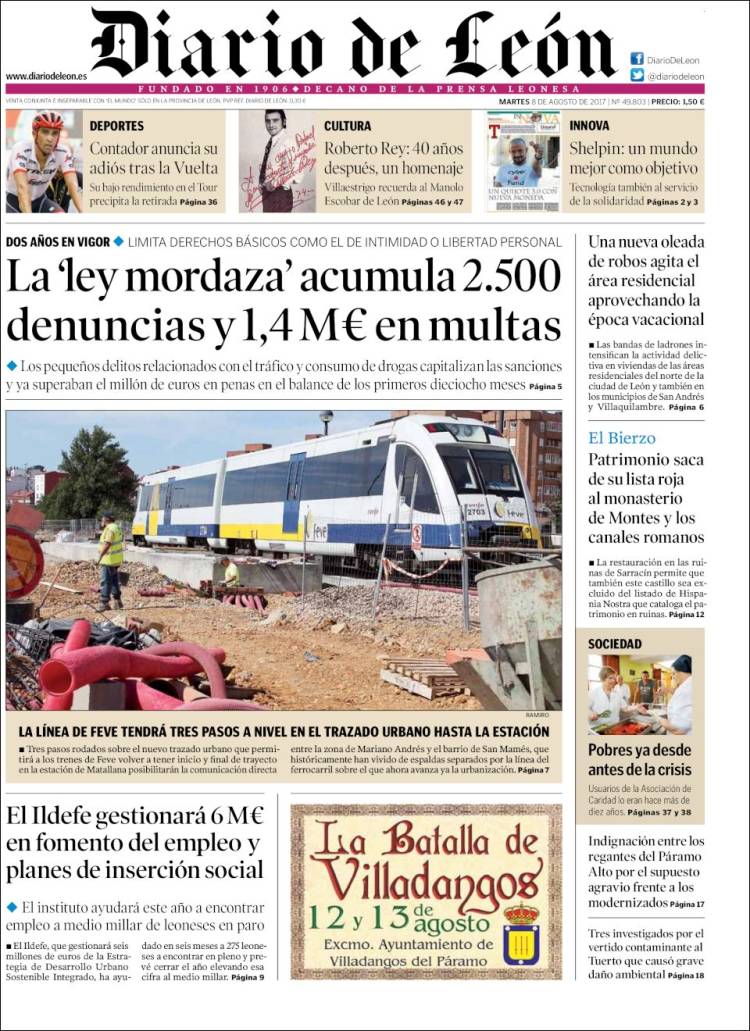 🗞️Las #portadas de los diarios de <a href="/edigrup/">Edigrup Media</a> en #CastillayLeón. No te pierdas <a href="/DiarioCyLMundo/">Diario de Castilla y León</a>, <a href="/diariodeleon/">Diario de León</a>, <a href="/diariodesoria/">Heraldo Diario de Soria</a> y <a href="/correodeburgos/">El Correo de Burgos</a>