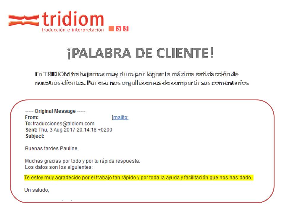 tridiom's tweet photo. En TRIDIOM ponemos toda la atención y trabajo en tus #traducciones
#PalabradeCliente #clientes #FelizMartes https://t.co/QrCQ7MHPVW