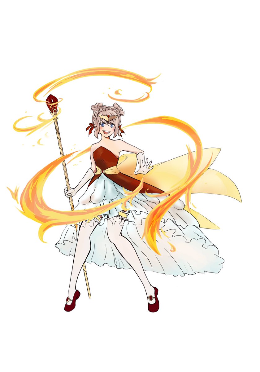 Nessa Reina בטוויטר もう少しデザインを変えて火を足しました Different Design And More Fire Fire Granblue Fantasy Princess グランブルファンタジー 杖 火 ファンタジー 姫 Prinzessin Wip T Co Onnszc4npt