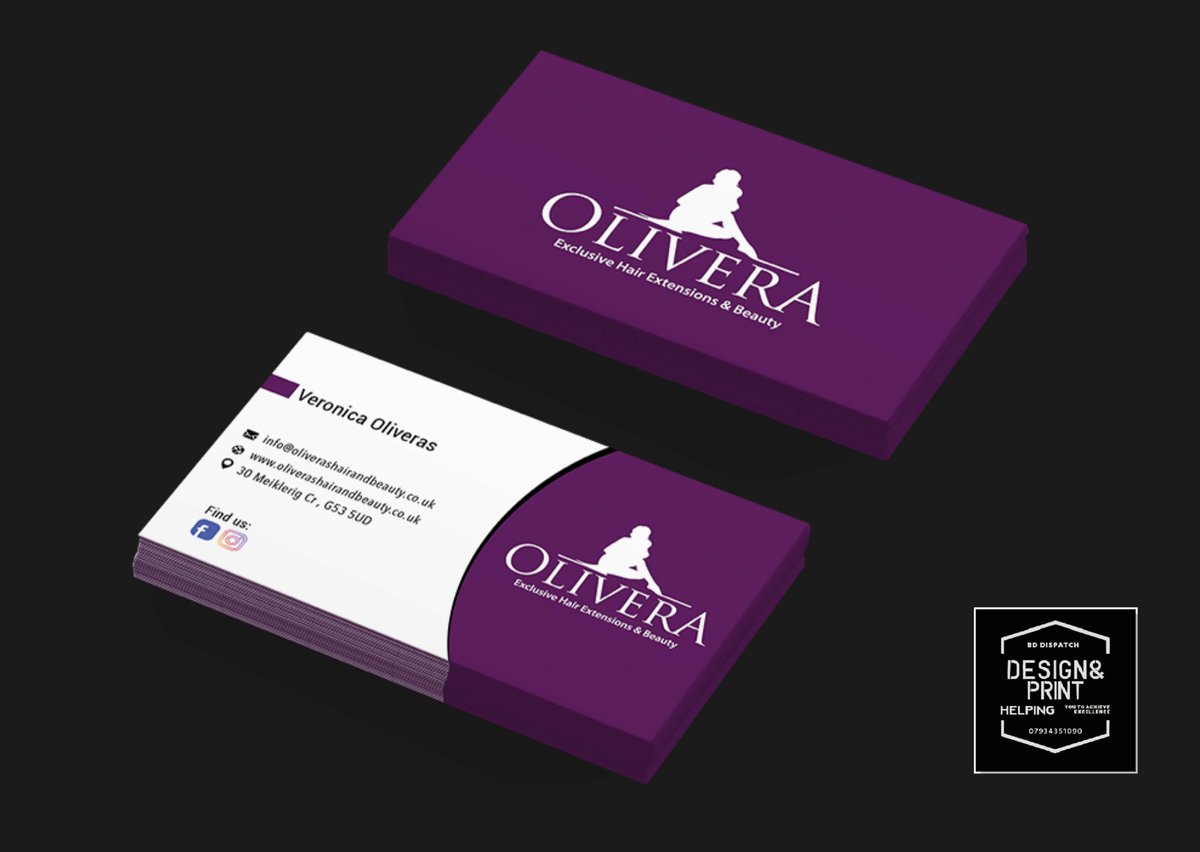 bd_print's tweet photo. Another part of our #brand creation for Olivera Exclusive Hair Extensions #brandcreation with us. #businesscard #bddispatch #beauty #hair https://t.co/UWxY4tXHod