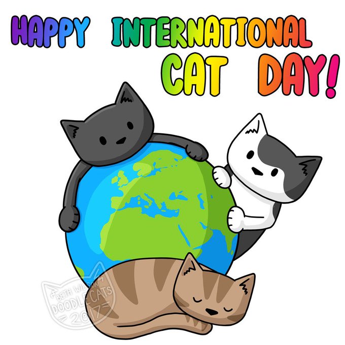 Фанфик дог дэй и кэт нэп. День кошек. Всемирный день кошек (World Cat Day). Happy International Cat Day. International Cat Day 8 August.