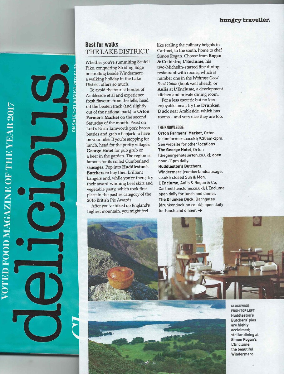 Getting set for this Saturday's market and we've just been featured (alongside L'Enclume, no less) in <a href="/deliciousmag/">delicious. magazine</a>