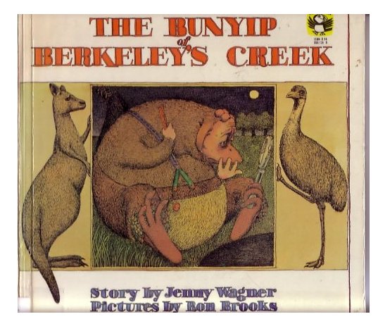 MurielsMurals's tweet photo. The Bunyip Of Berkley's Creek by Jenny Wagner 1977 was my 5th birthday present!  It inspired my art! I know every word!  #favekidsbookart https://t.co/tpZuZSJ75c