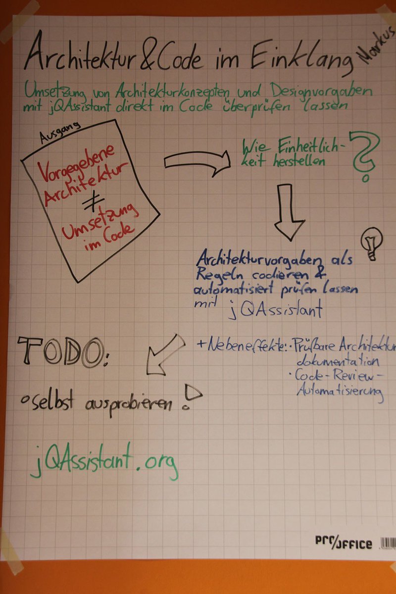 swe_camp's tweet photo. Remember #SWEC16 | Markus' Session "Architektur und Code im Einklang" https://t.co/xN12GT4FqS https://t.co/8n9TFxnCtm
