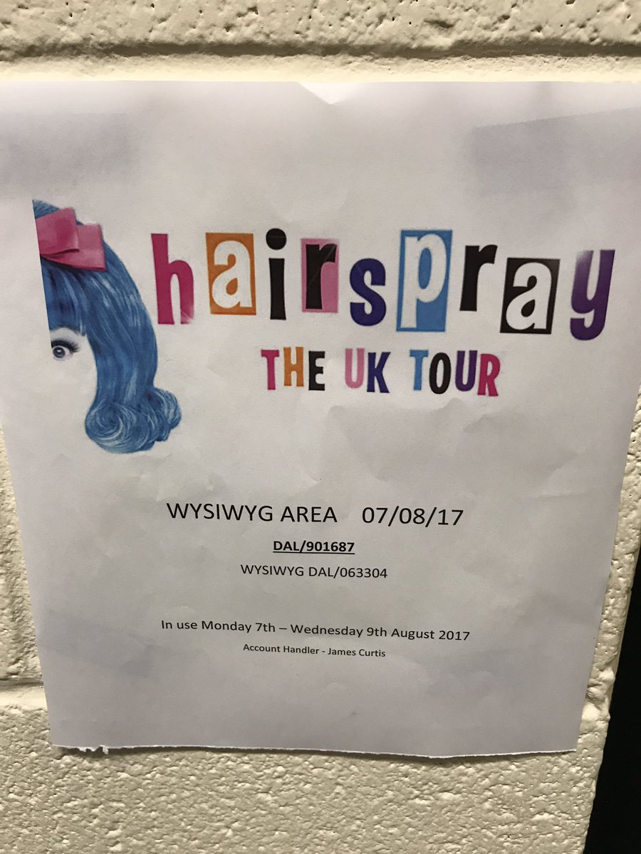 PhilipGladwell's tweet photo. Day 2 of @HairsprayUKTour pre-vis work. #lightingdesign #notechtime @Smiley3112 @ClowesG https://t.co/0NaFswl8L7