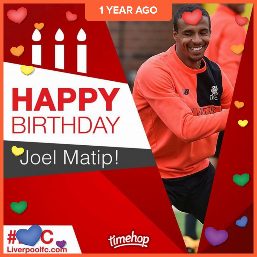 Happy 26th birthday Joel Matip hope you have a brill day YNWA        