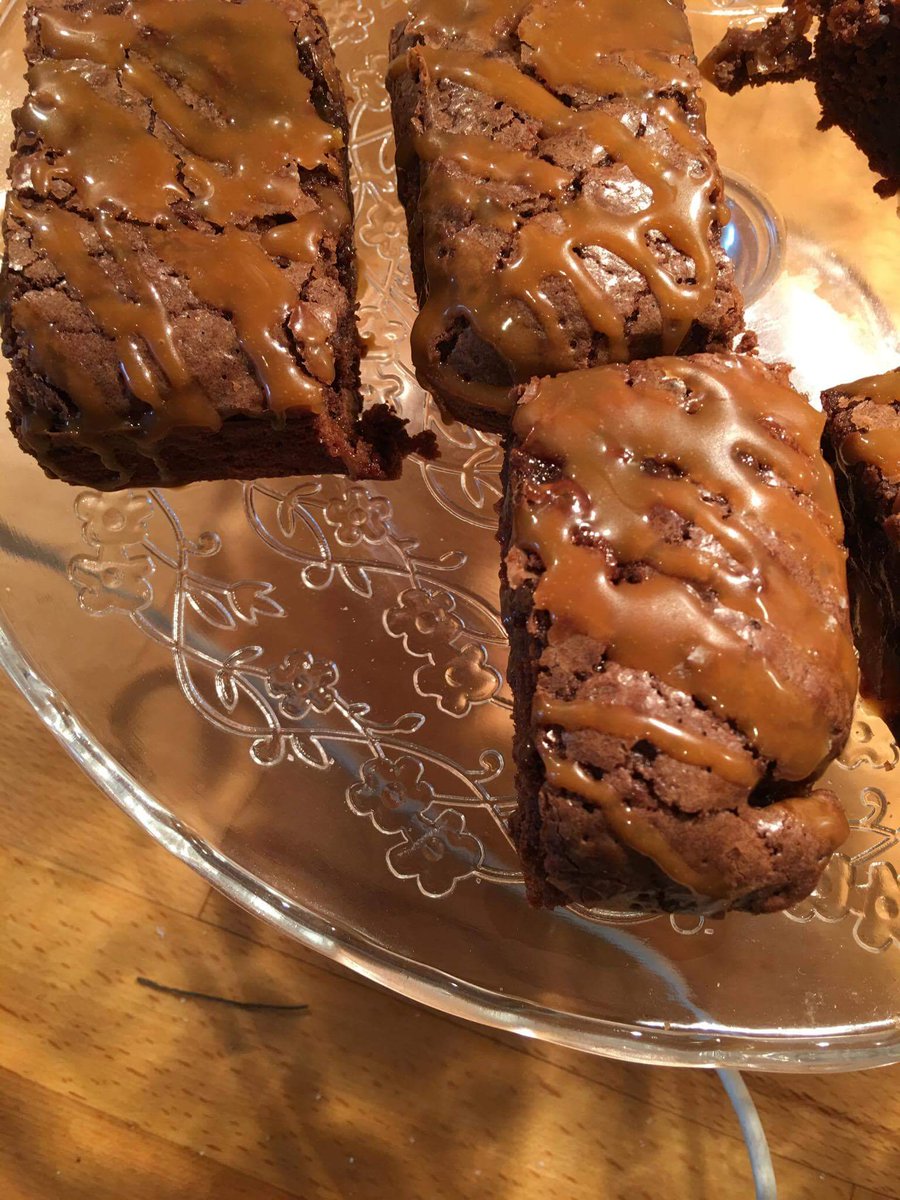 Bitter chocolate, Fudge &amp; sea slated caramel Brownie going on the menu today <a href="/BathAleHouse/">The Ale House</a>