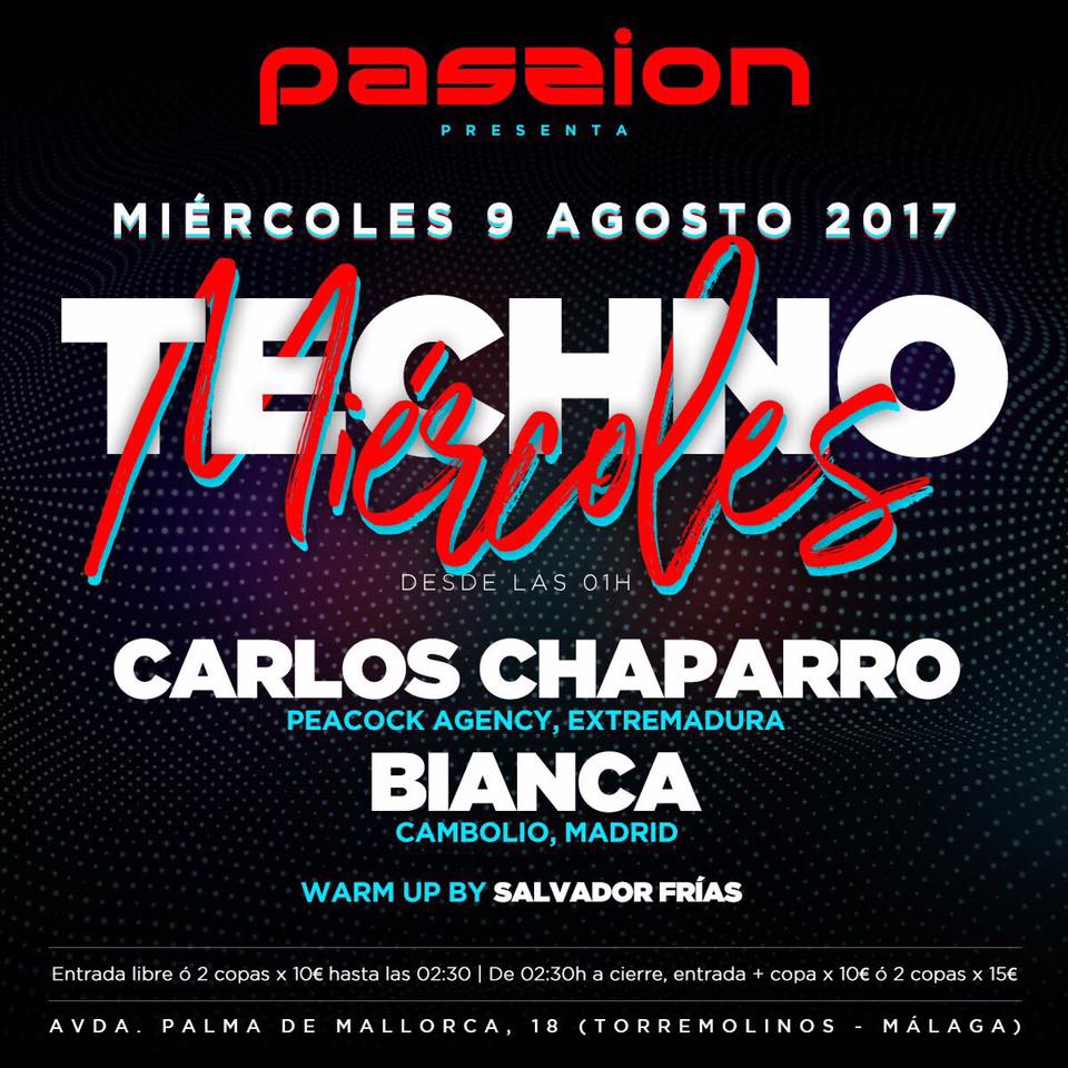 Lista de puerta MIERCOLES en <a href="/passiondisco/">PASSION DISCO</a> con #TechnoMiercoles
Apúnate AQUI: bit.ly/ListaMiercoles… 
+info y vips: 633 100 963