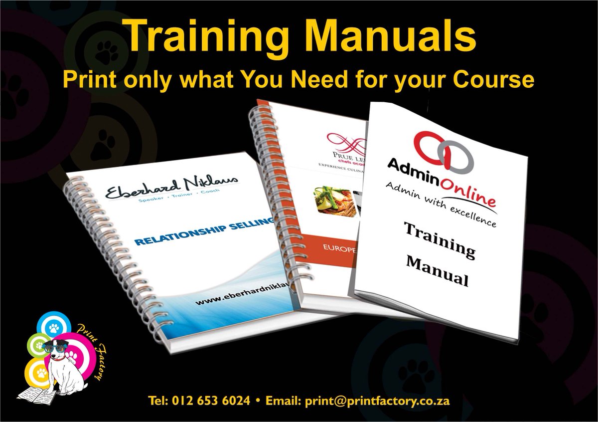 printingmagic's tweet image. #trainingmanuals
print@printfactory.co.za | 012 653 6024