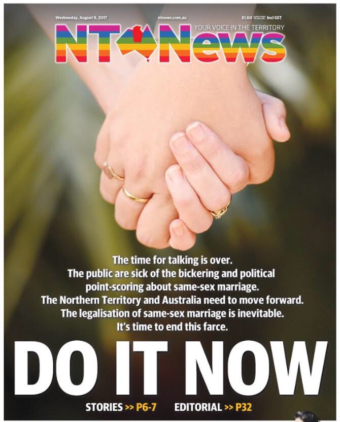 The NT News (@thentnews) on Twitter photo TOMORROW'S FRONT PAGE - IT'S TIME TOMORROW'S FRONT PAGE - IT'S TIME