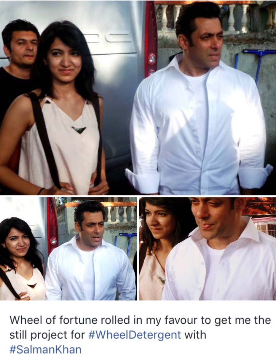 SalluLicious's tweet photo. ★CUTER… #SalmanKhan with Henna (Designer) on #SaReGaMaPa ( May 2016) and on set of #WheelDetergent Ad (October 2014) https://t.co/KPoWLgxCCg https://t.co/uAImOqEC8G