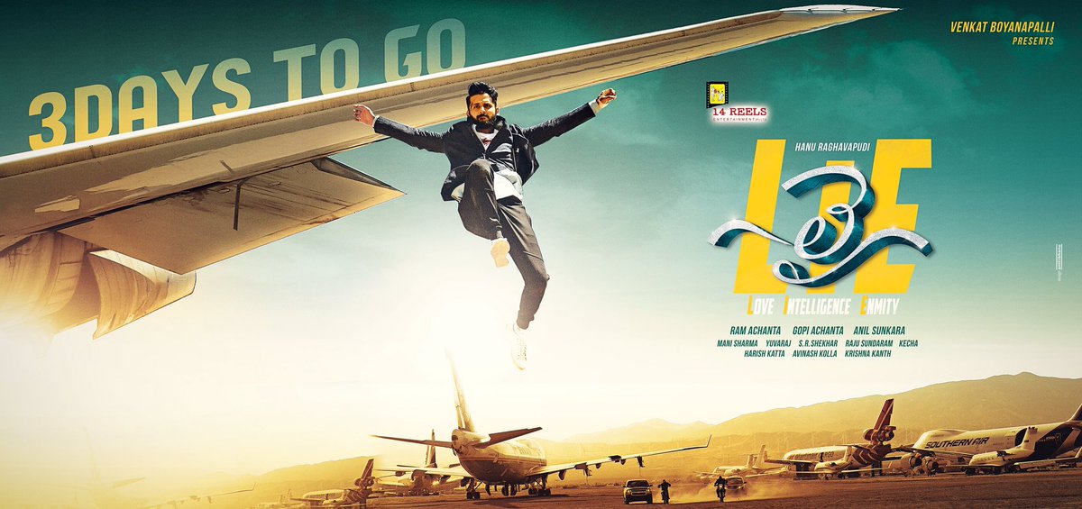 actor_nithiin's tweet image. 3 DAYS TO GO.. LIE ON AUG11th