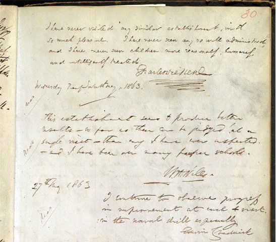 #OTD IN 1834, The Poor Law Amendment Act passed. Here, a visit by #CharlesDickens to Limehouse Children’s Establishment #workhouse #poorlaw