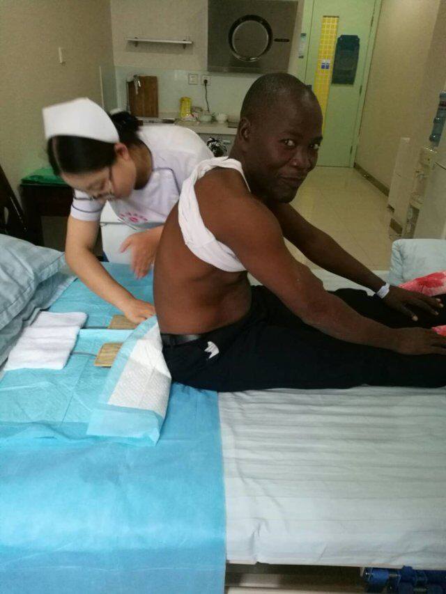 Kidneyknowledge's tweet photo. Guess what treatment this renal patient is receiving now? This treatment is anti-inflammation, anti-coagulation, dilation of blood vessel https://t.co/lU8YA2KY0R