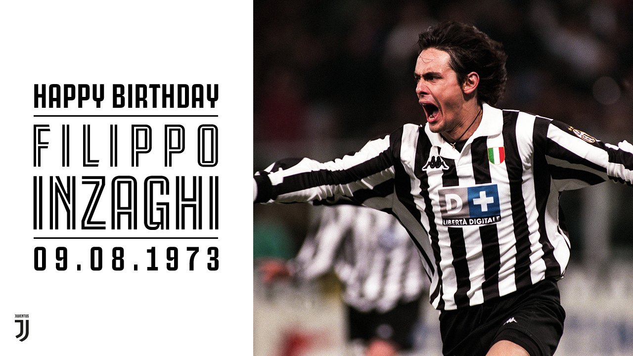 Happy 44th Birthday to former Juventus striker Filippo Inzaghi     