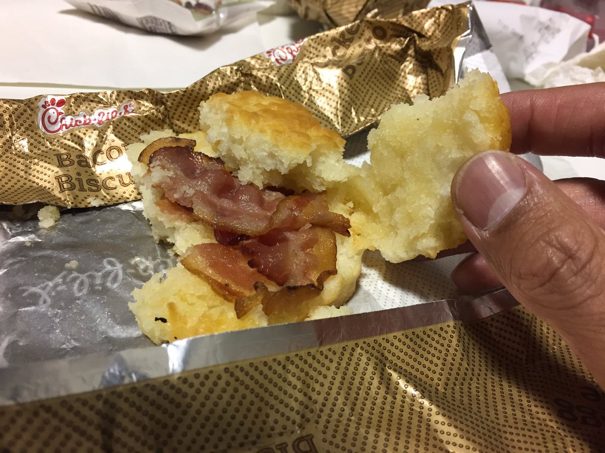 Yo <a href="/ChickfilA/">Chick-fil-A, Inc.</a> since when is the combo number 1 just bacon and biscuit?!