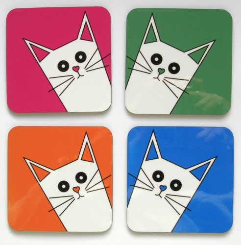 Happy #internationalcatday #cats #coasters #giddysprite #Bizhour #Norwich #Pusskin #kitty #catlover #pretty #fun #colourfulgifts #giftUK