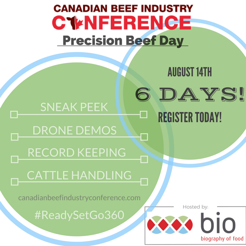 AgSights's tweet image. Only 6 days until #CBIC2017 #PrecisionBeef Day! Register Today! @CDNBeefConf
