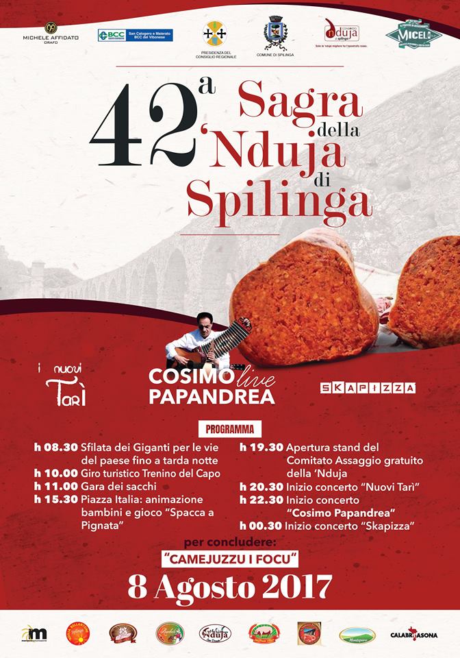 AoPeperoncino's tweet image. #Calabria: tutti a #Spilinga... c'è la #Sagra della #Nduja! In #foto il #programma della #serata - #piccante #peperoncino #calabrese #tropea