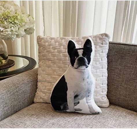 Super cute Boston Terrier Shaped Pillow ! Order yours here ➩➩        amzn.to/2rdL8DO
