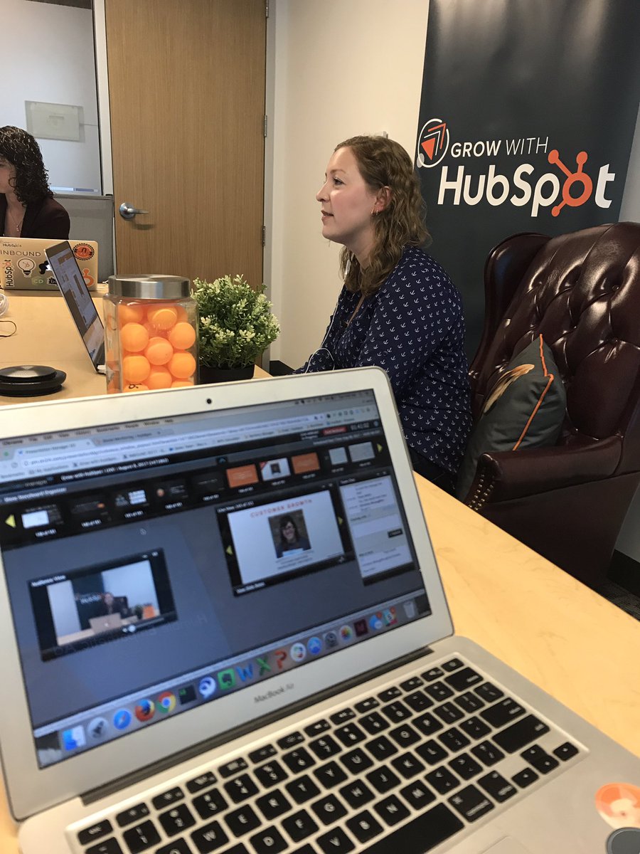 BostonJanna's tweet image. A little behind the scenes at #growwithhubspot live with @chrmclaughlin &amp;amp; @stephcasstevens #panel #producing @ON24