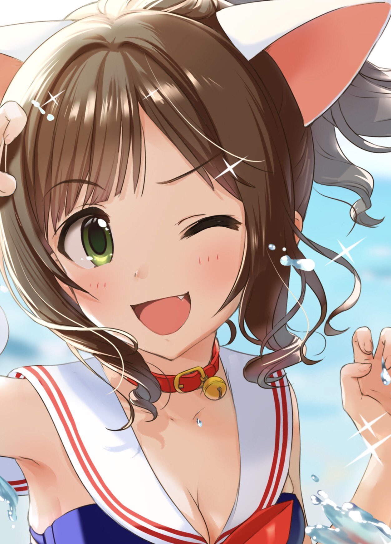 Twitter 上的 杏仁豆腐 みつみ美里さんの本に ゲスト絵描かせていただきました こちら 水かけならぬ 今度は水 かけ られみくにゃん 笑 海辺で水着でキラキラのイラストです これで2点目のコラボ ぜひどうぞ T Co Rwt5mizym3 Twitter