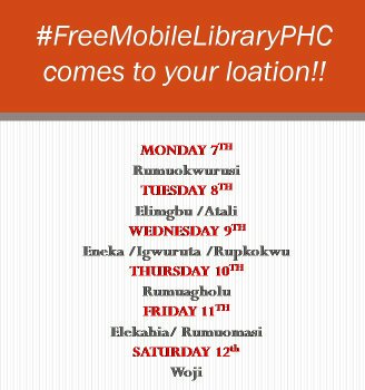 XolomonW's tweet photo. #FreeMobileLibraryPHC 
Rumuokwurusi, here we come..

Please come donate books and pick up too for Free.. https://t.co/5tJXRlzj7l