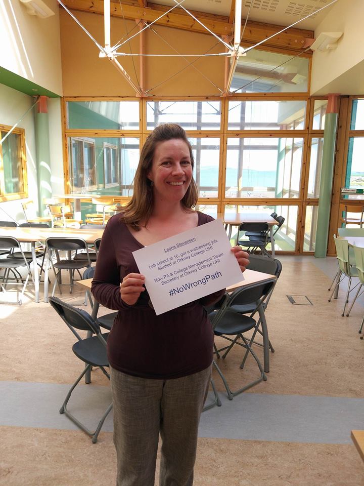 uhi_orkney's tweet photo. Today is #examresults day and here are some of our staff showing that whatever your results, there is #nowrongpath @ThinkUHI 👍 https://t.co/tS5pBIpkqm