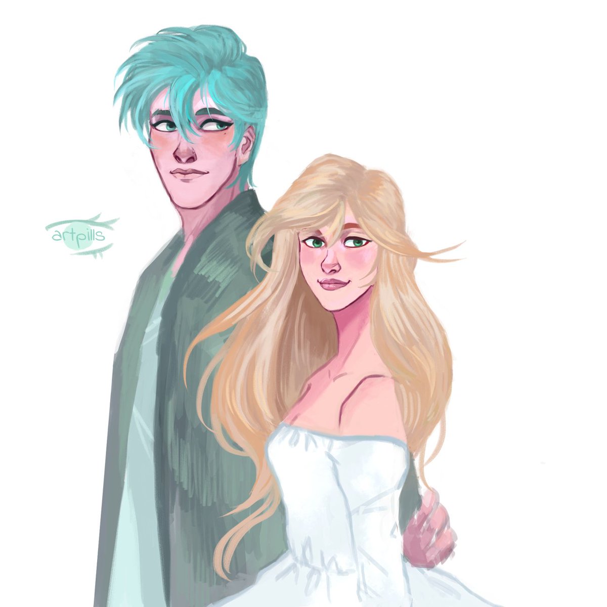 artpillss's tweet photo. V &amp; Rika. Happy to know V’s route is coming out this month! Wanted to show some love to Rika as well <3 #mysticmessenger #mysmev #mysmerika https://t.co/jhgAsXIzlF