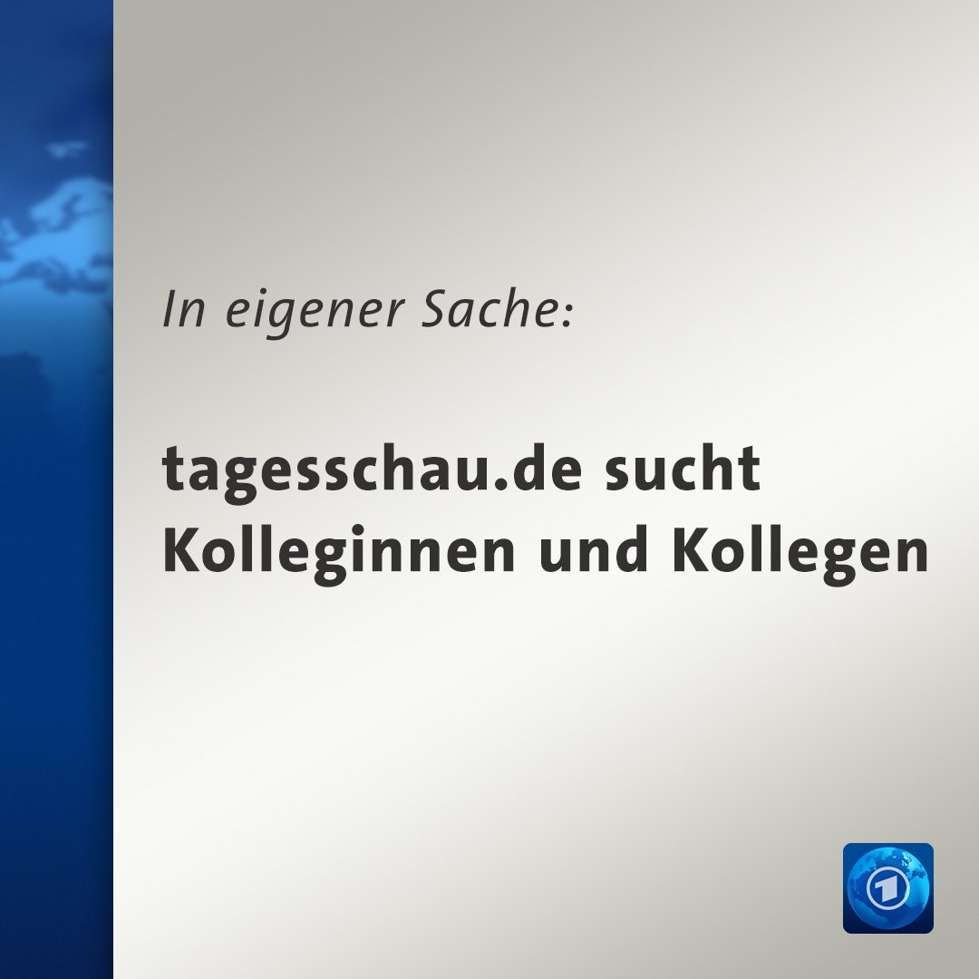 Wir suchen freie Mitarbeiterinnen und Mitarbeiter für tagesschau.de. tagesschau.de/freie-mitarbei…