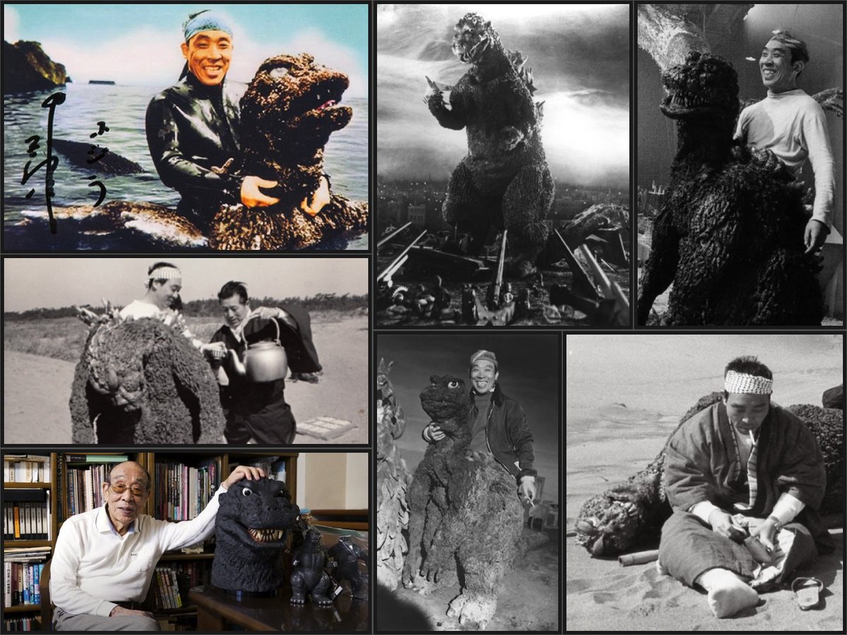 MarshallJulius's tweet photo. No one stomped on cities quite like Haruo Nakajima, the man inside the monster, gone at 88, roaring at the angels now. #Godzilla #ゴジラ https://t.co/n6XCXOH7ny