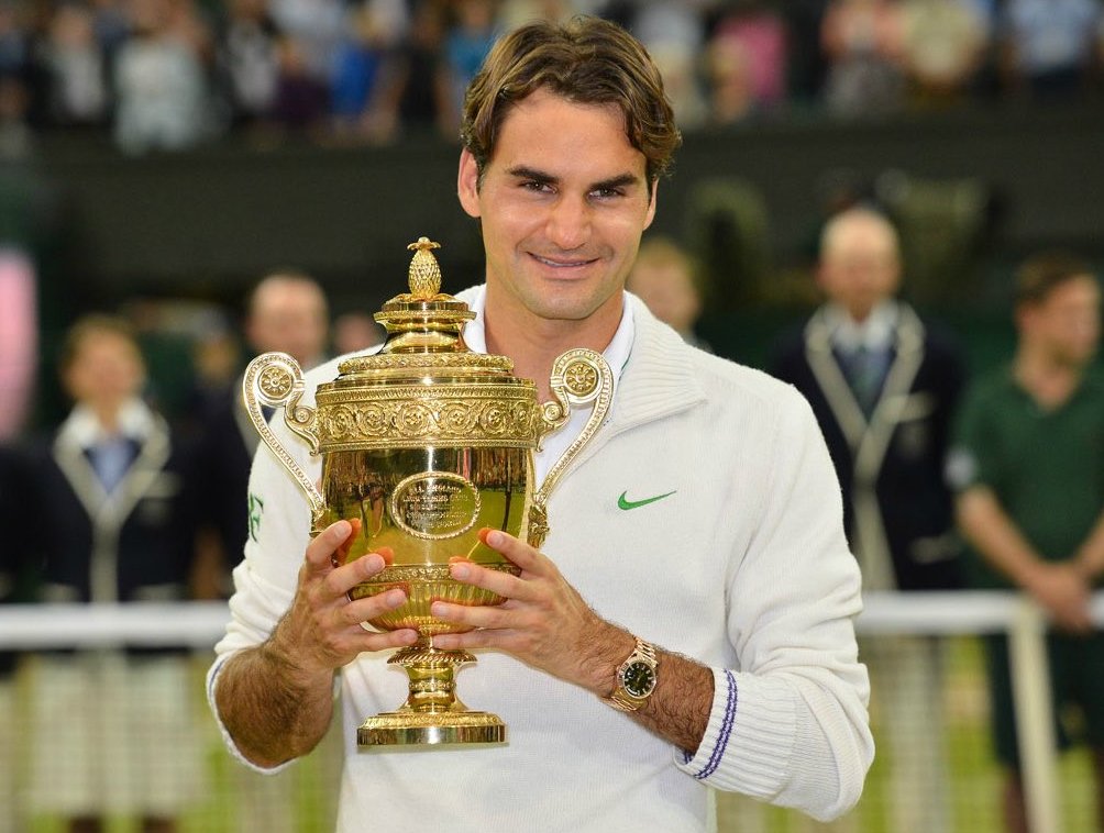  93 Career Titles 19 Grand Slams The Greatest Ever.
 
Happy 36th birthday, Roger Federer. 