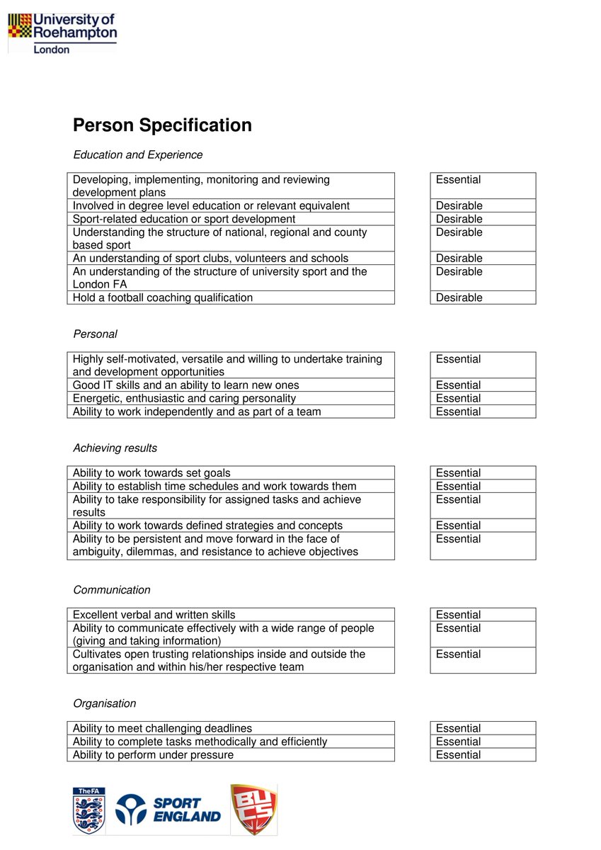sportroehampton's tweet photo. SR are recruiting for a part time Football Activator, check out pictures below for details &amp; how to apply @RoehamptonUni @RoehamptonSU https://t.co/0aw5ncEagm