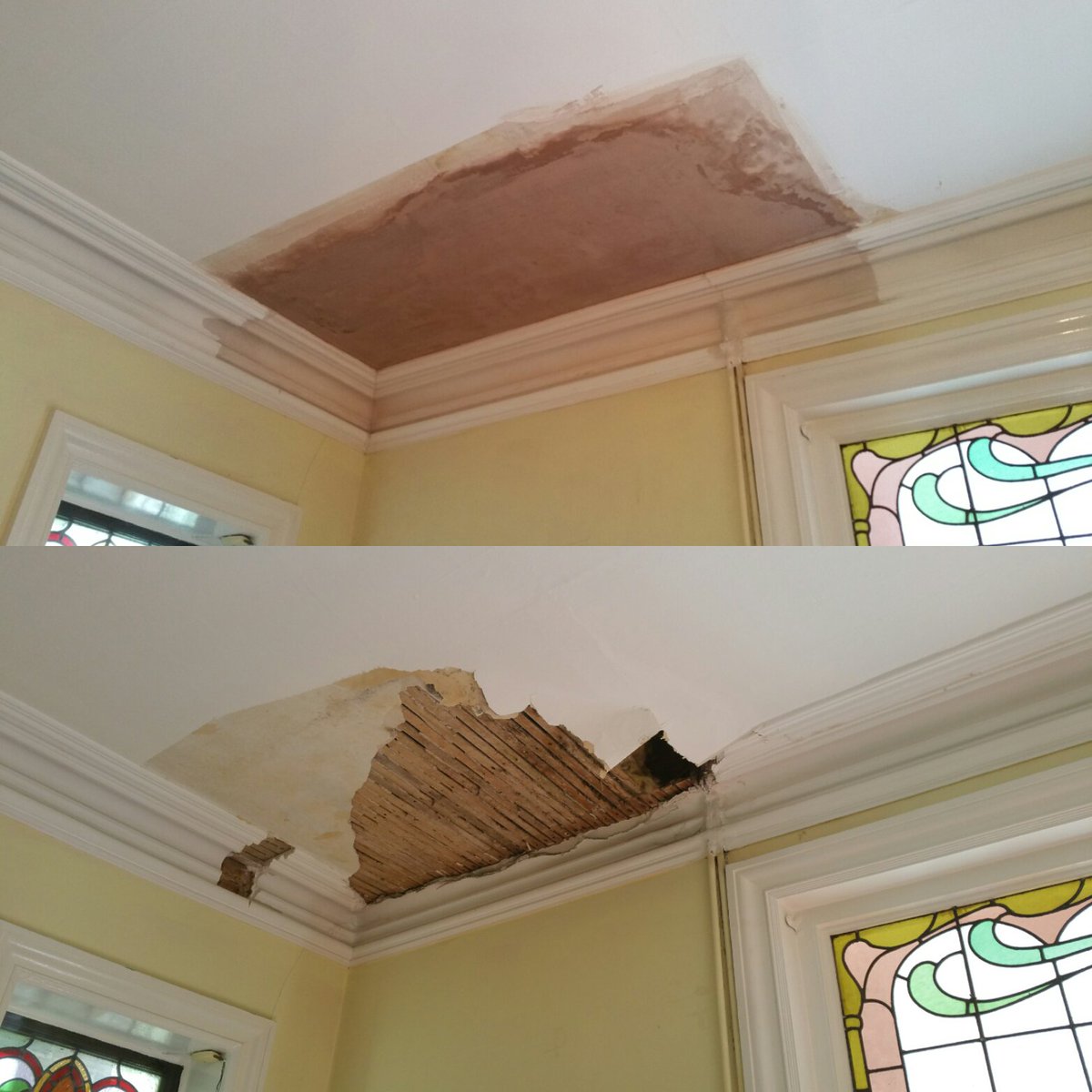 Shire Mouldings On Twitter A Small Water Damaged Repair To