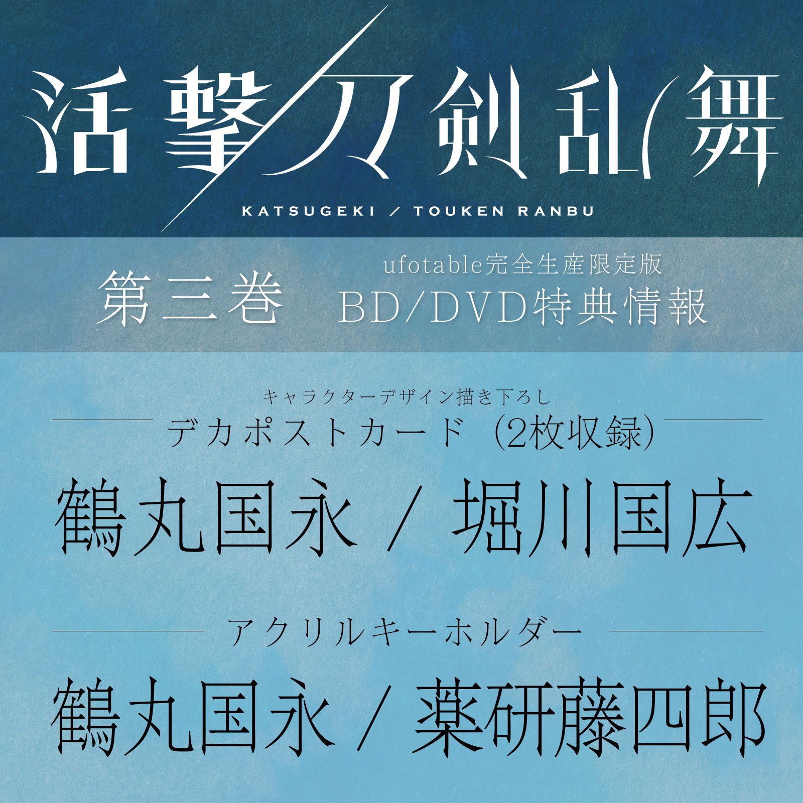 活撃 刀剣乱舞 上映会抽選 当選品 ポストカード ポスカ 5話 鶴丸国永 刀剣乱舞】活劇乱舞 鶴丸国永 ポストカードセット（活劇刀剣乱舞
