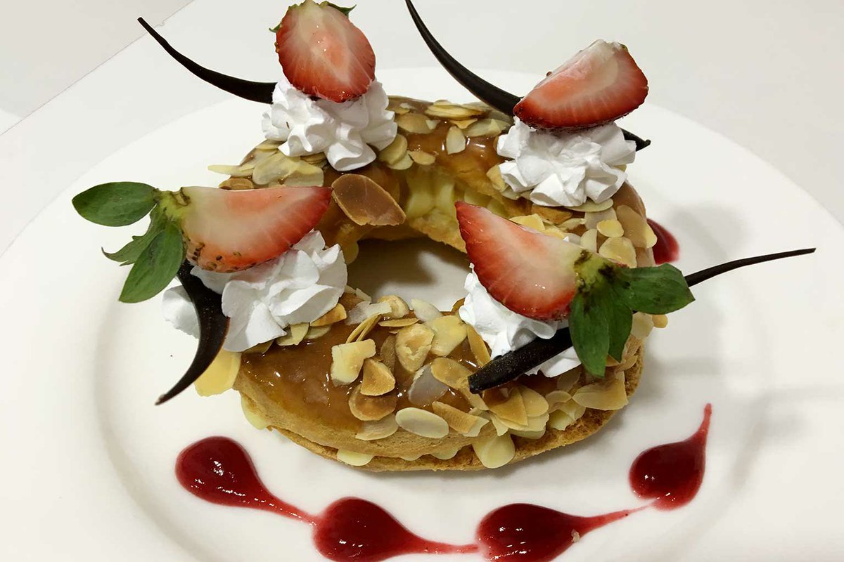CCLthepearl's tweet photo. New to our Menu. CCL Paris Brest. #ccltime #thepearl #parisbrest https://t.co/O2gl9SZUbS